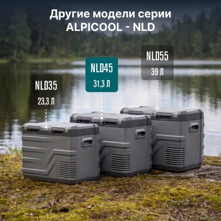 Компрессорный автохолодильник Alpicool NLD45 (12/24)